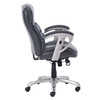Sertapedic Emerson Task Chair, Up to 300 lbs., Gray Seat/Back, Silver Base 49711GRY